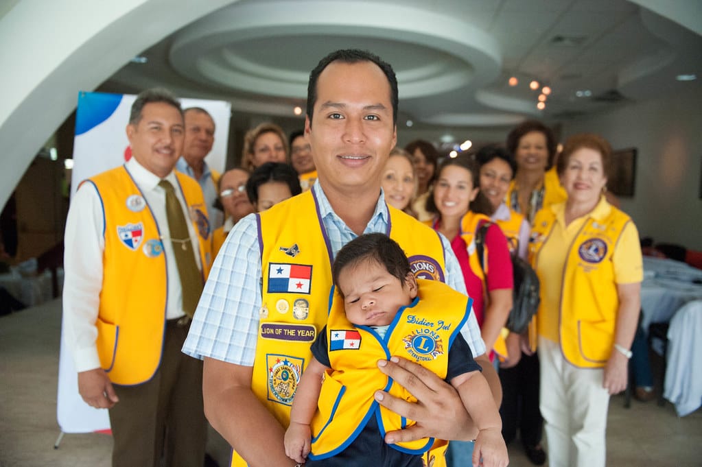 Lions Club members serving the community